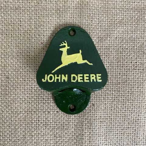 Cast Iron 'John Deere' Bottle Opener - $25