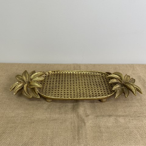 Golden Palm Tray