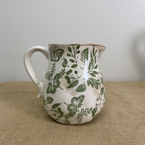 Green Botanical Jug - Medium