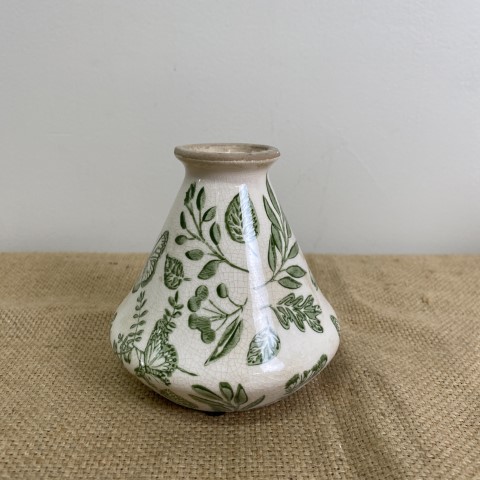 Green Botanical Bud Vase #3