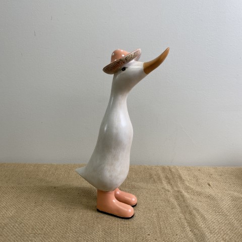 Duck in Boots - 'Jessie' - Pink polka dot boots and hat