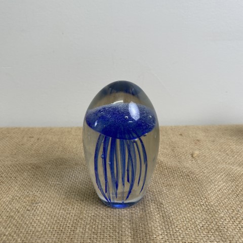 Blue Jellyfish Paperweight