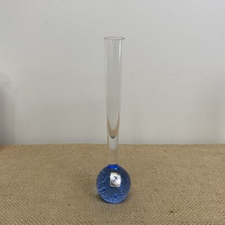 Vintage Mid-Century Large Bubble Glass Bud Vase