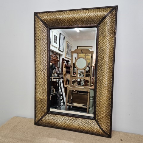 Woven Seagrass Mirror