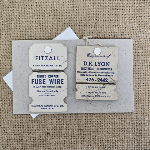 1950 Fuse Wire Advertising