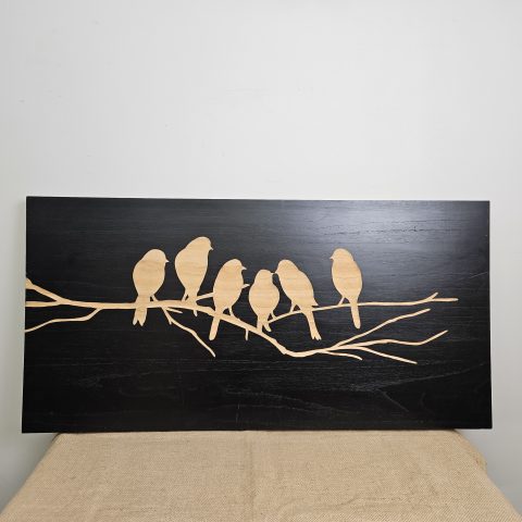 Timber Wall Art - 'Birds'