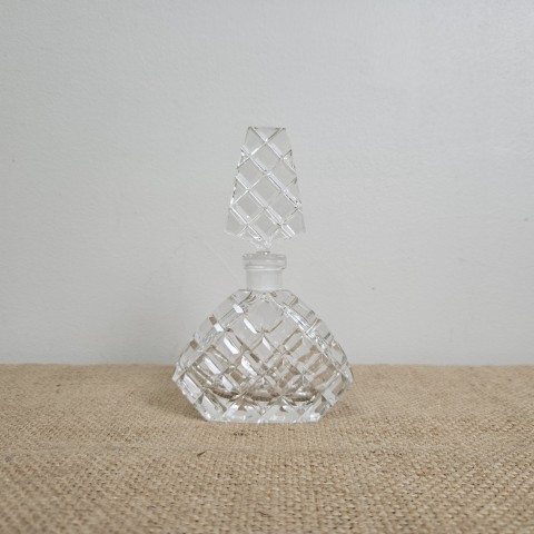 Vintage Cut Crystal Perfume Bottle