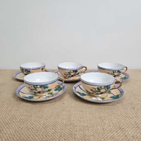 Vintage Japanese Lustreware Teaset (11 Pc)