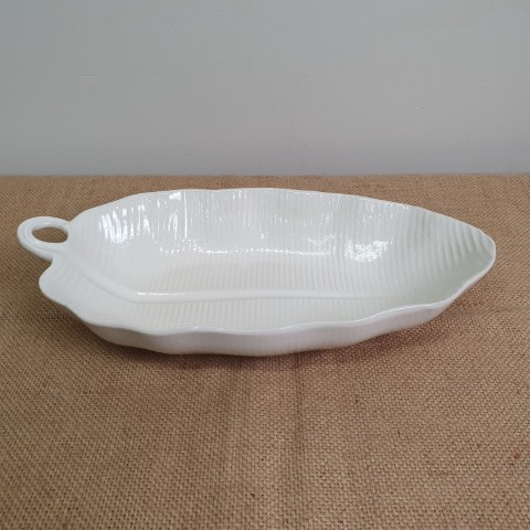 Ceramic Banana Leaf Display Bowl