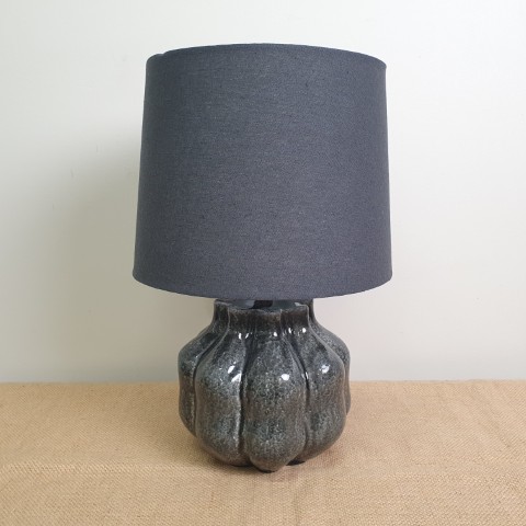 Dark Ceramic Bedside Lamp