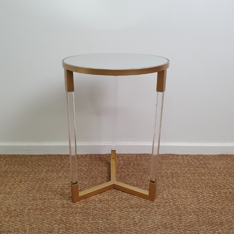 Luxe Mirrored Side Table
