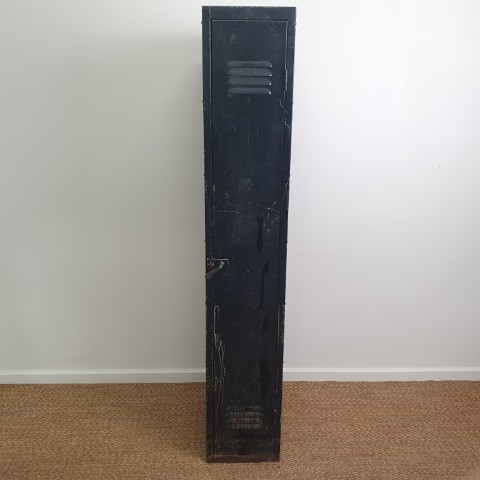Vintage Black Metal Locker