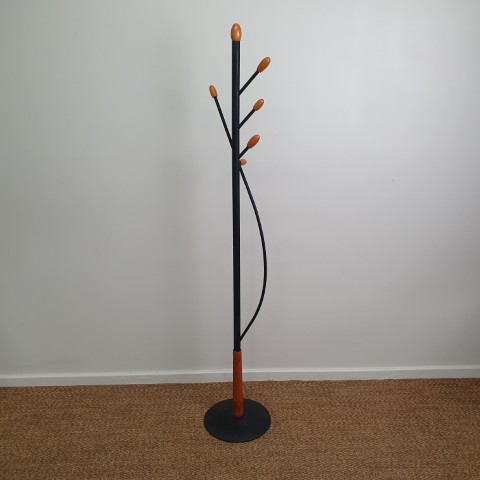 Modern Timber & Metal Hat Stand