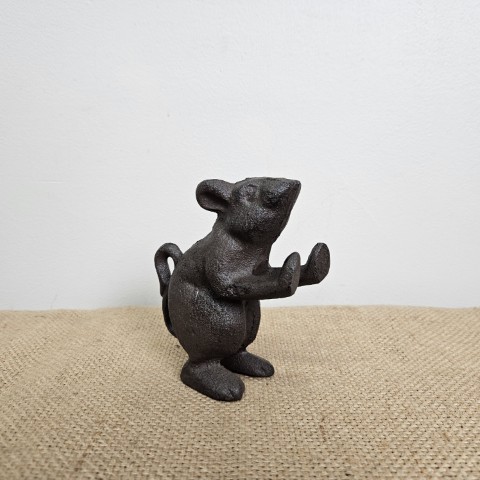 Cast Iron Mouse Bookend