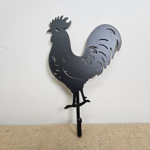 Black Metal Rooster Hook