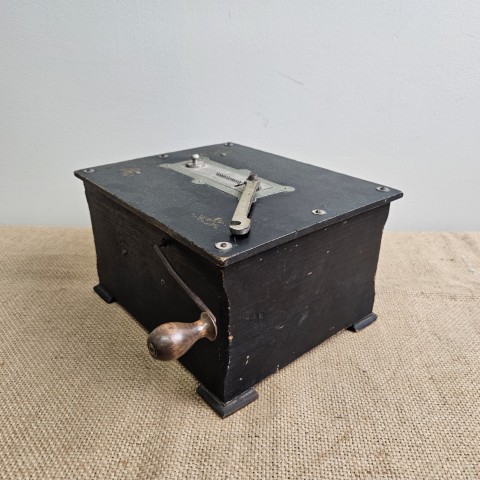 Antique Organette Music Box with Hand Crank
