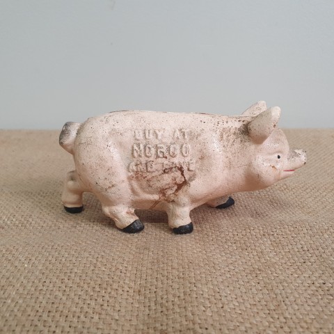 Cast Iron 'Norco' Piggy Bank