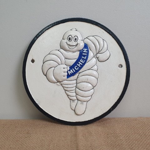 Cast Iron Michelin Wall Plaque