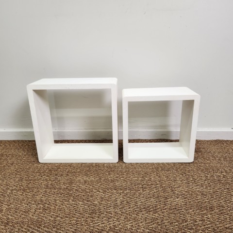 Set of 2 Square Wall Shelves