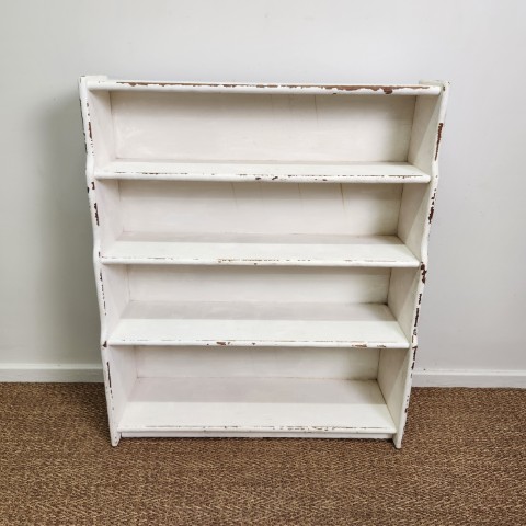 Vintage Shabby Chic Waterfall Bookcase