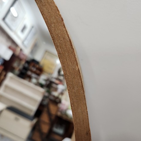 Round Mirror with Shelf