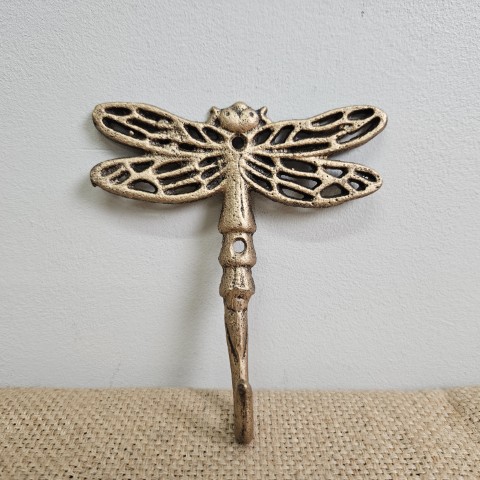 Cast Iron Golden Dragonfly Hook