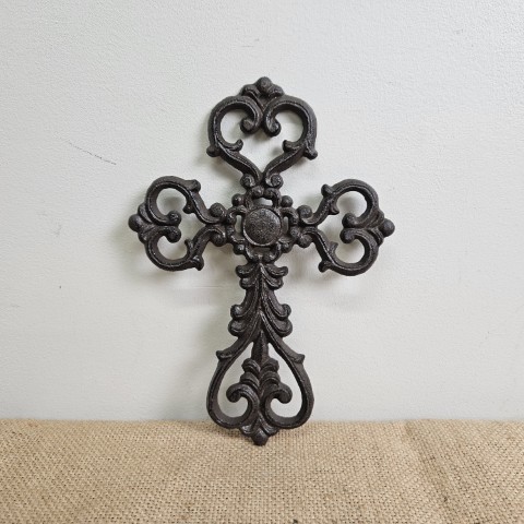 Ornate Cast Iron Wall Cross