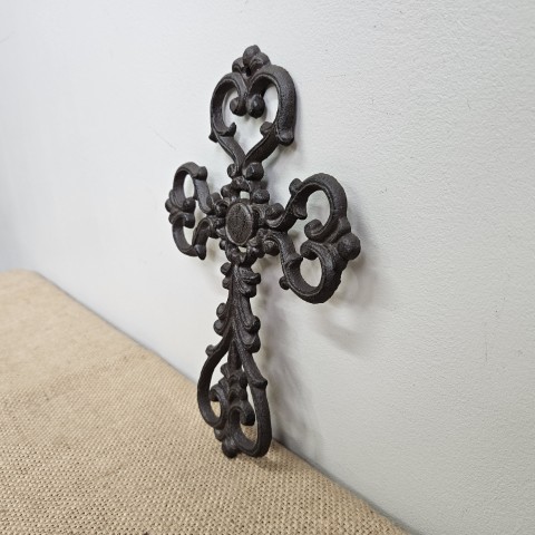 Ornate Cast Iron Wall Cross