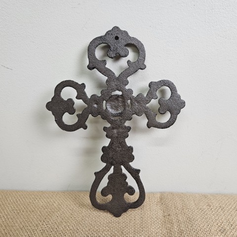 Ornate Cast Iron Wall Cross
