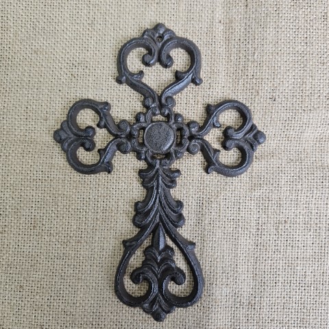 Ornate Cast Iron Wall Cross