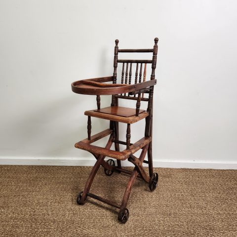 Antique Victorian Convertible High Chair "3 in 1"