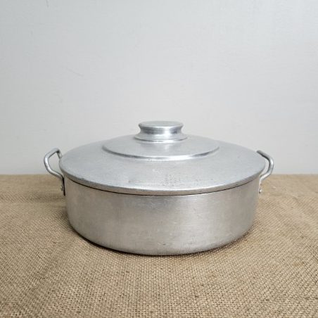 Vintage Aluminium Pot with Lid