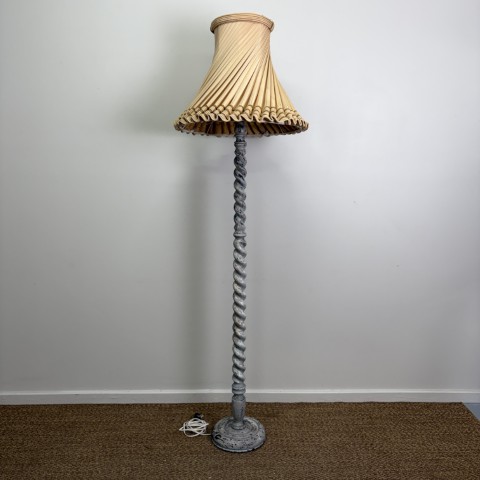 Painted Barley Twist Floor Lamp