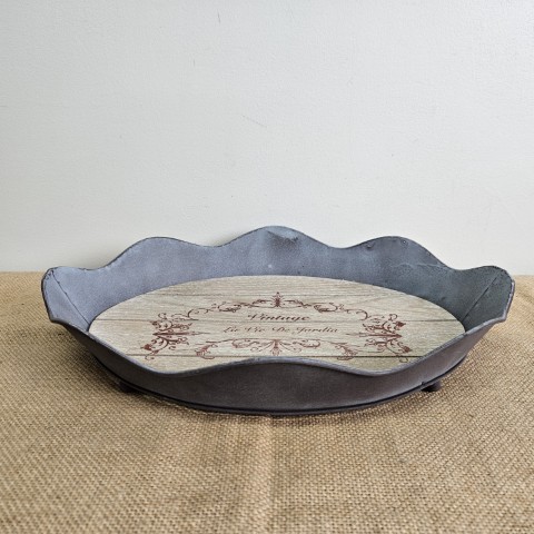 'One World' Brand Vintage Style Serving Tray