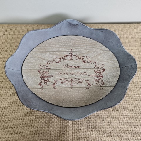 'One World' Brand Vintage Style Serving Tray