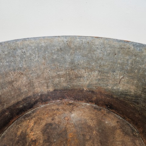 Vintage Oval Metal Tub