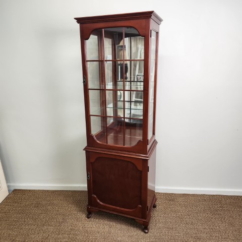 Antique Tall Display Cabinet