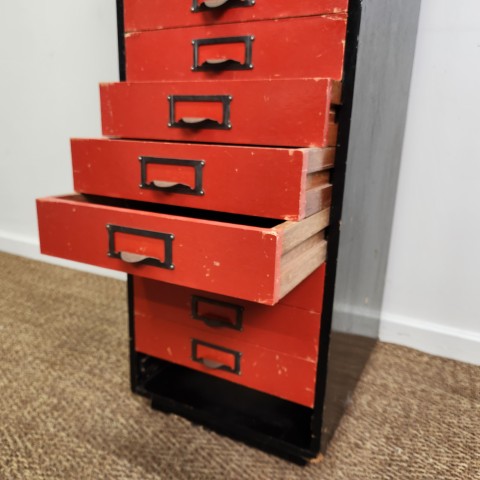 Vintage Draftsman Drawers or Specimen Drawers