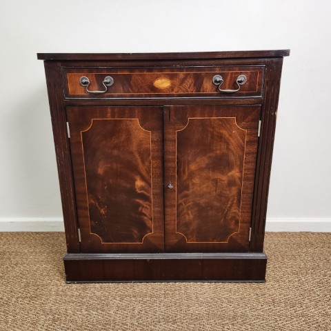 Vintage Flame Mahogany Side Cabinet