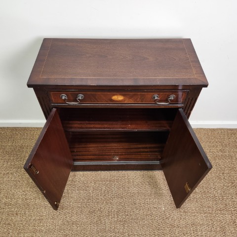 Vintage Flame Mahogany Side Cabinet