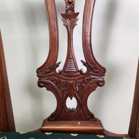 Chippendale Style Mahogany Two Seater Settee