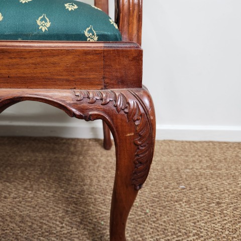 Chippendale Style Mahogany Two Seater Settee