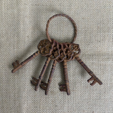 Set of Rustic Cast Iron Keys #2