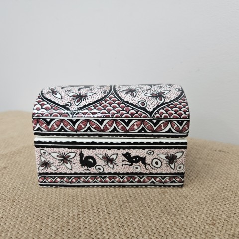 Hand-Painted Portuguese Ceramic Trinket Box
