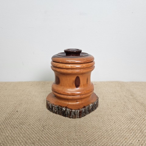 Vintage Timber Burl Cannister