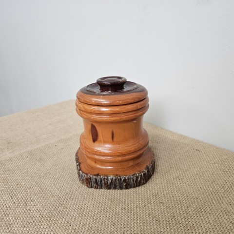 Vintage Timber Burl Cannister