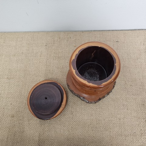 Vintage Timber Burl Cannister