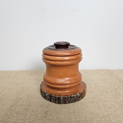 Vintage Timber Burl Cannister