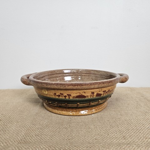 Hand-Painted Ovenproof Dish