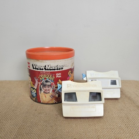 Set of 2 Vintage Viewmasters in Muppets & Others Box with Slides
